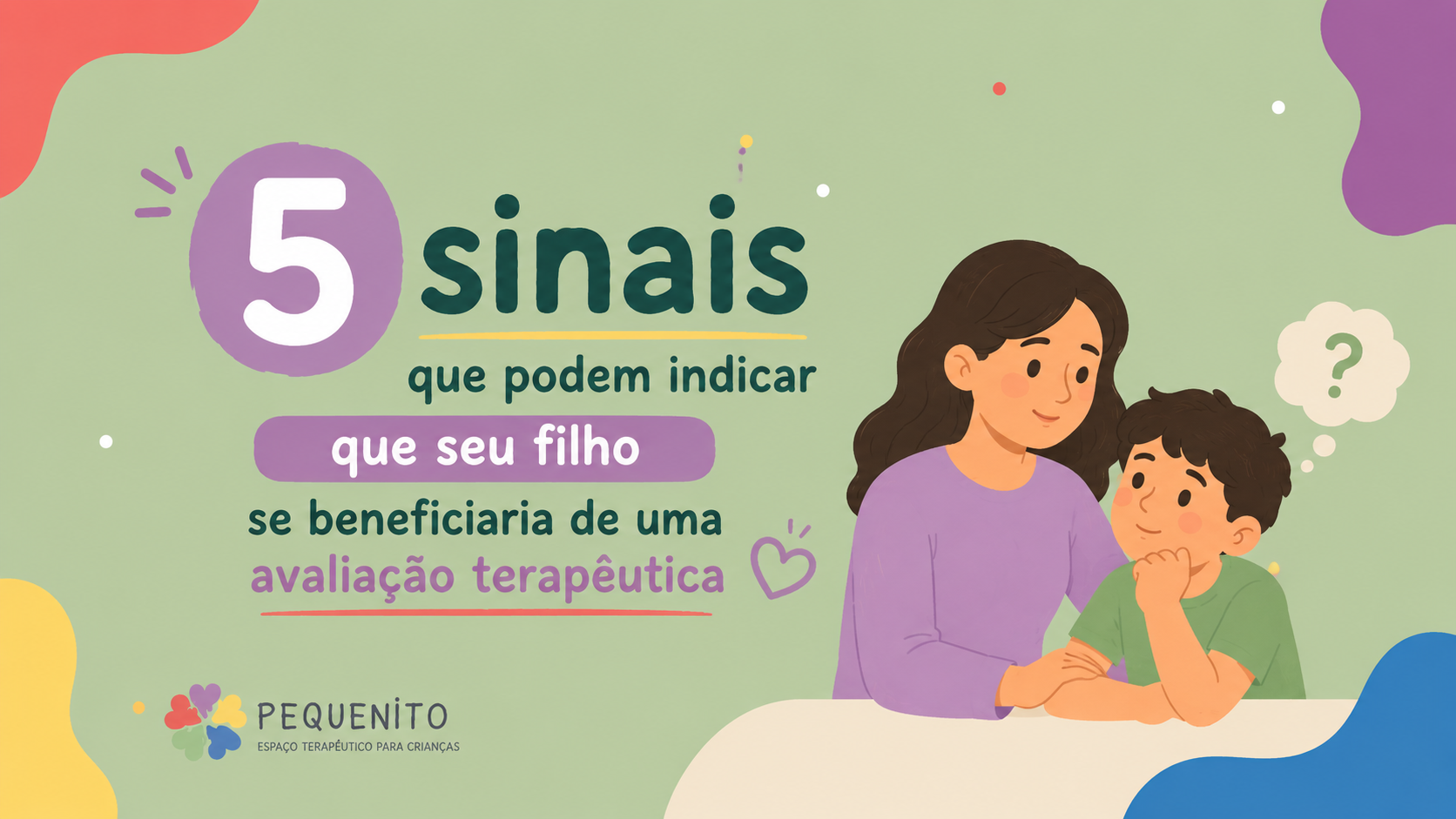 Criança brincando em ambiente colorido e acolhedor